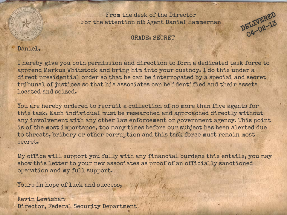 Image of Special Direction Memo